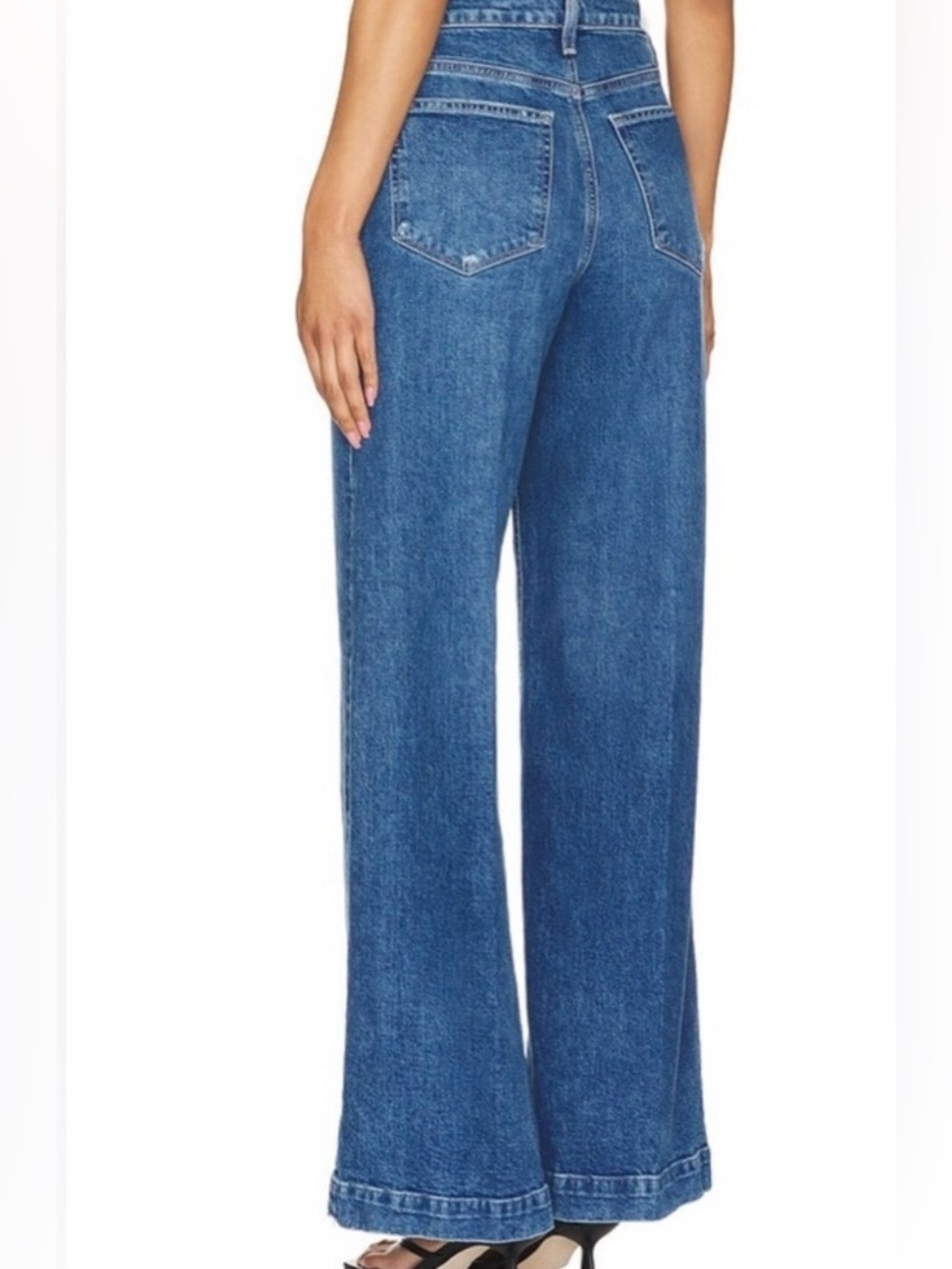 PAIGE NWT Wide Leg Organic Cotton High Rise Vintage Inspired Harper Jeans
